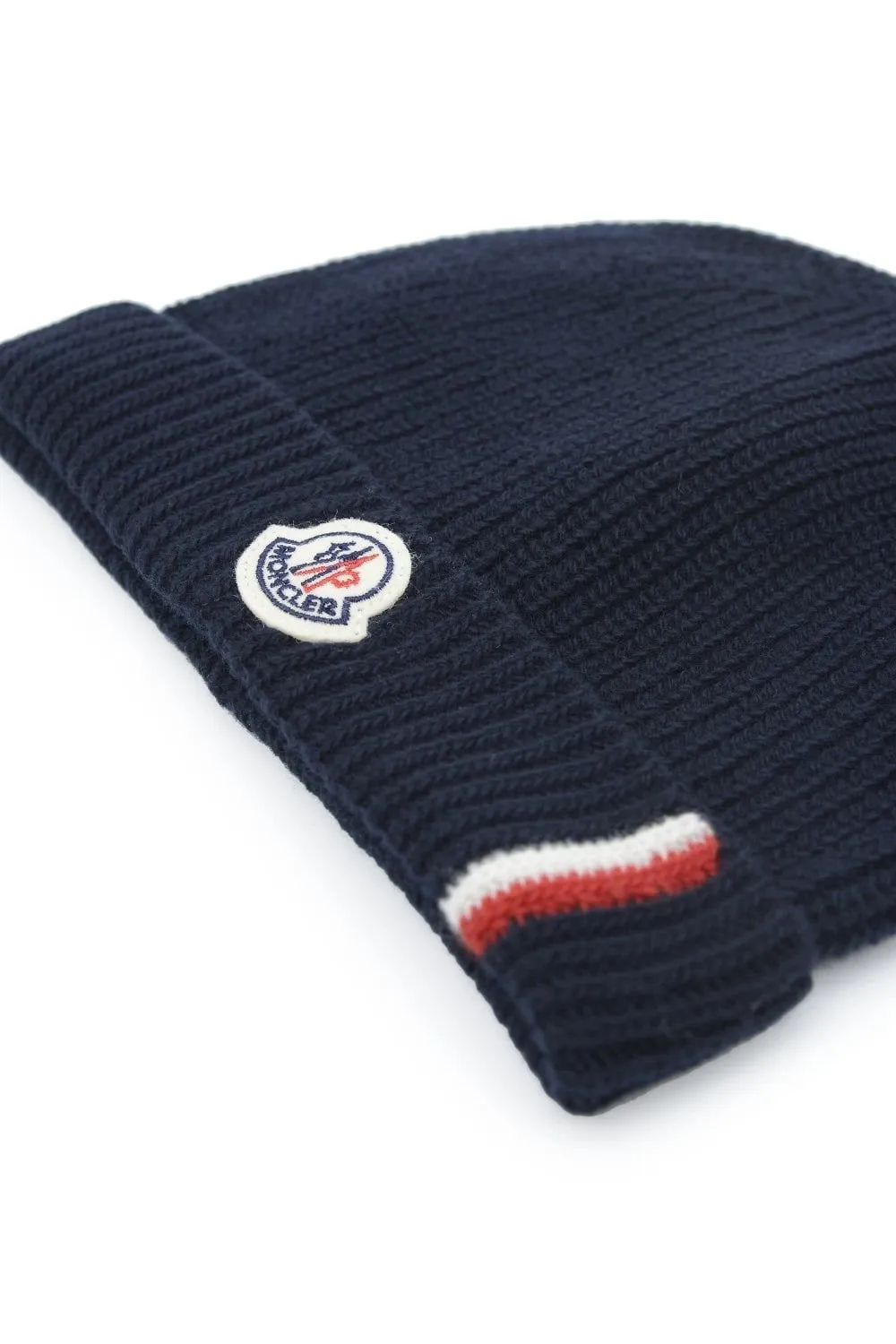 Moncler Enfant Tricolor-Trimmed Beanie