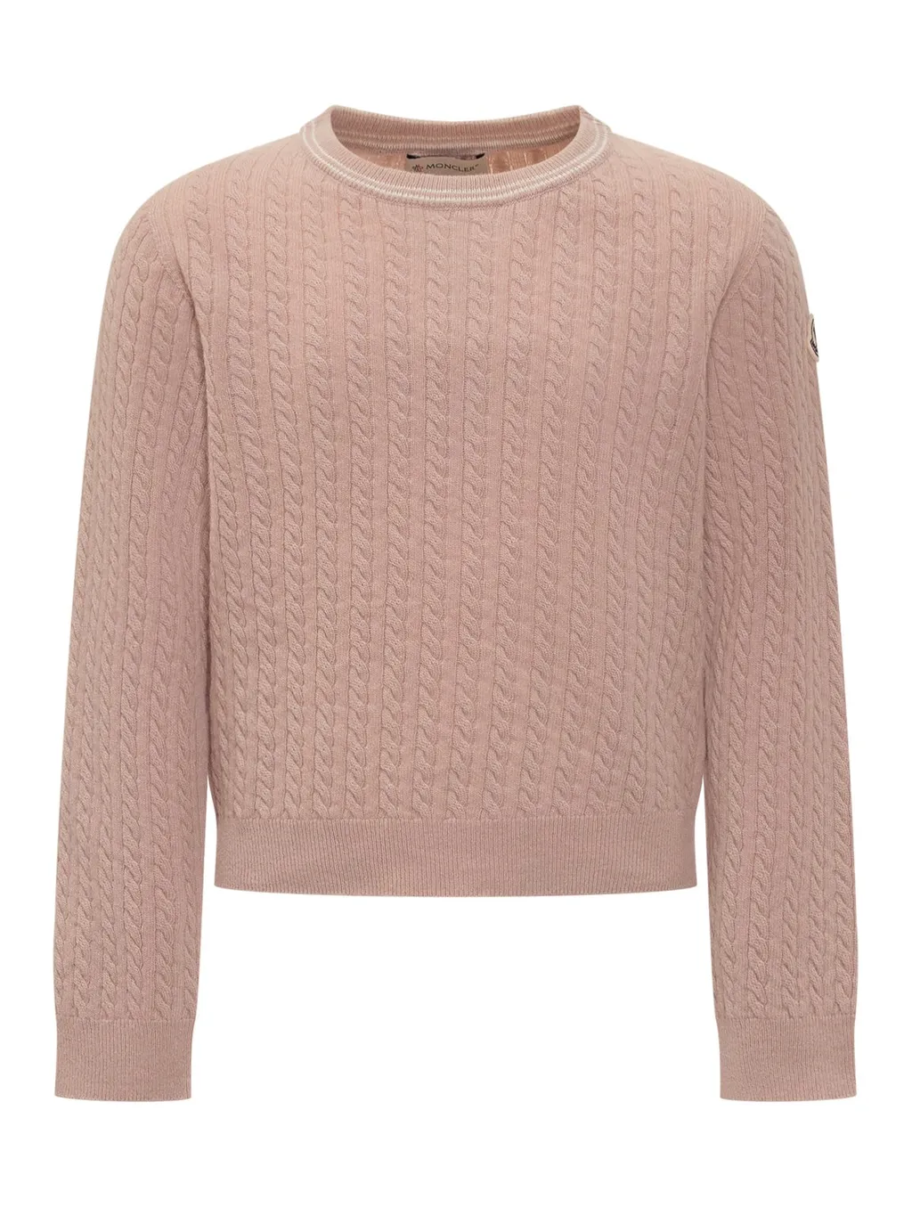 Moncler Enfant Logo Patch Crewneck Jumper
