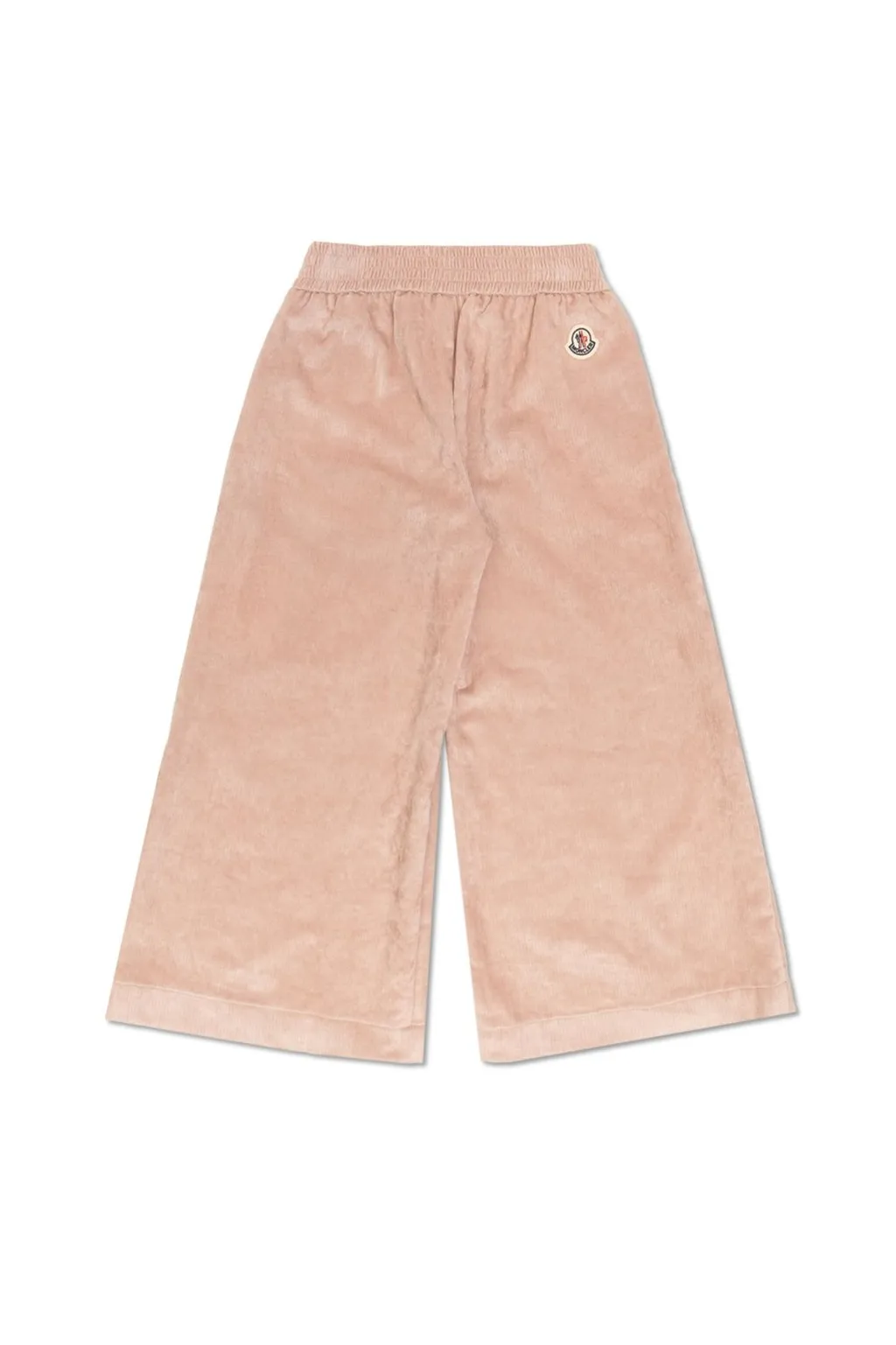 Moncler Enfant Logo Patch Velour Trousers