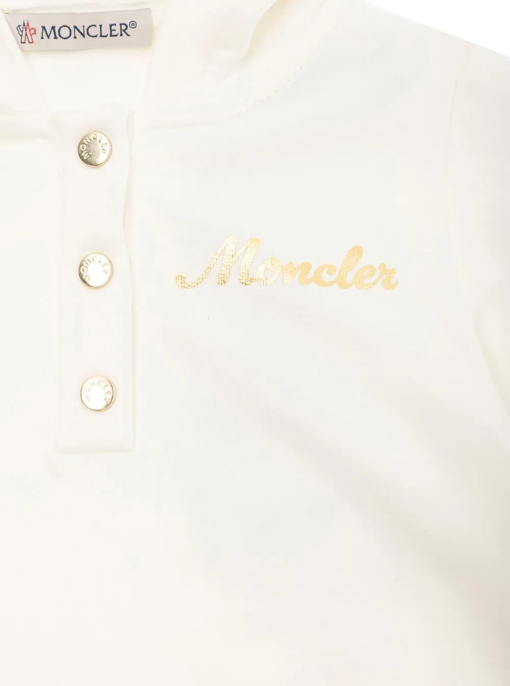 Moncler Enfant Logo Patch Hooded Dress