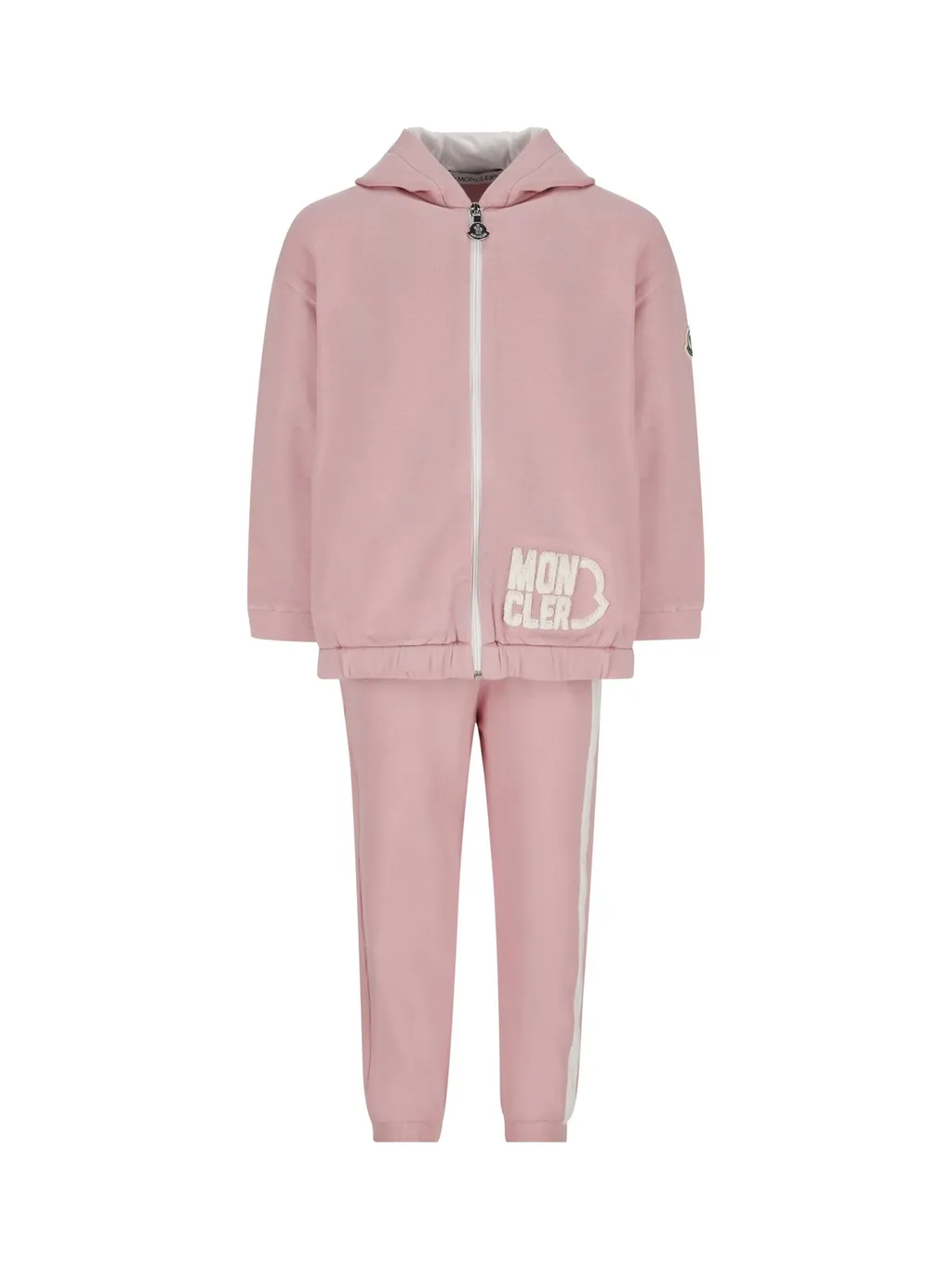 Moncler Enfant Logo Flocked Long-Sleeved Tracksuit