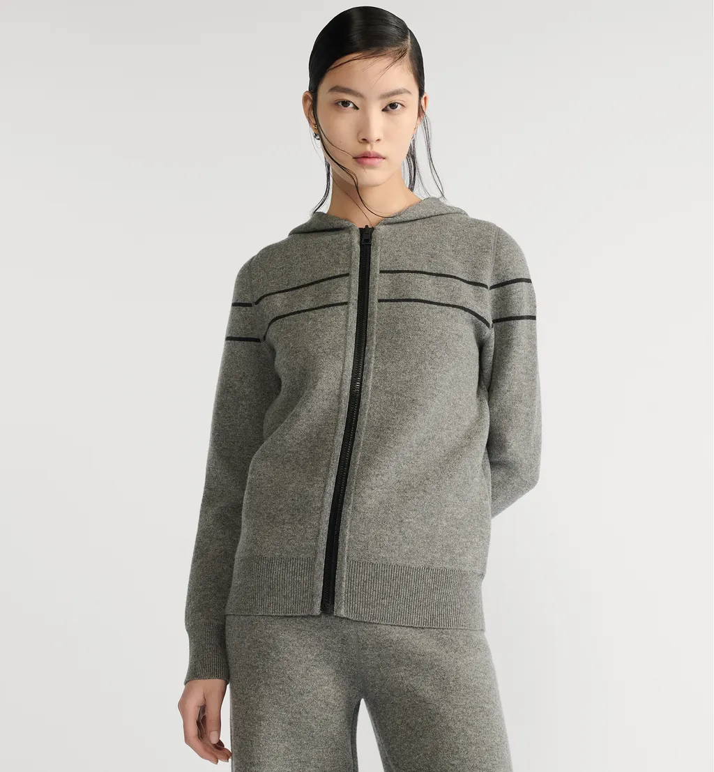 Reversible Hooded Cardigan