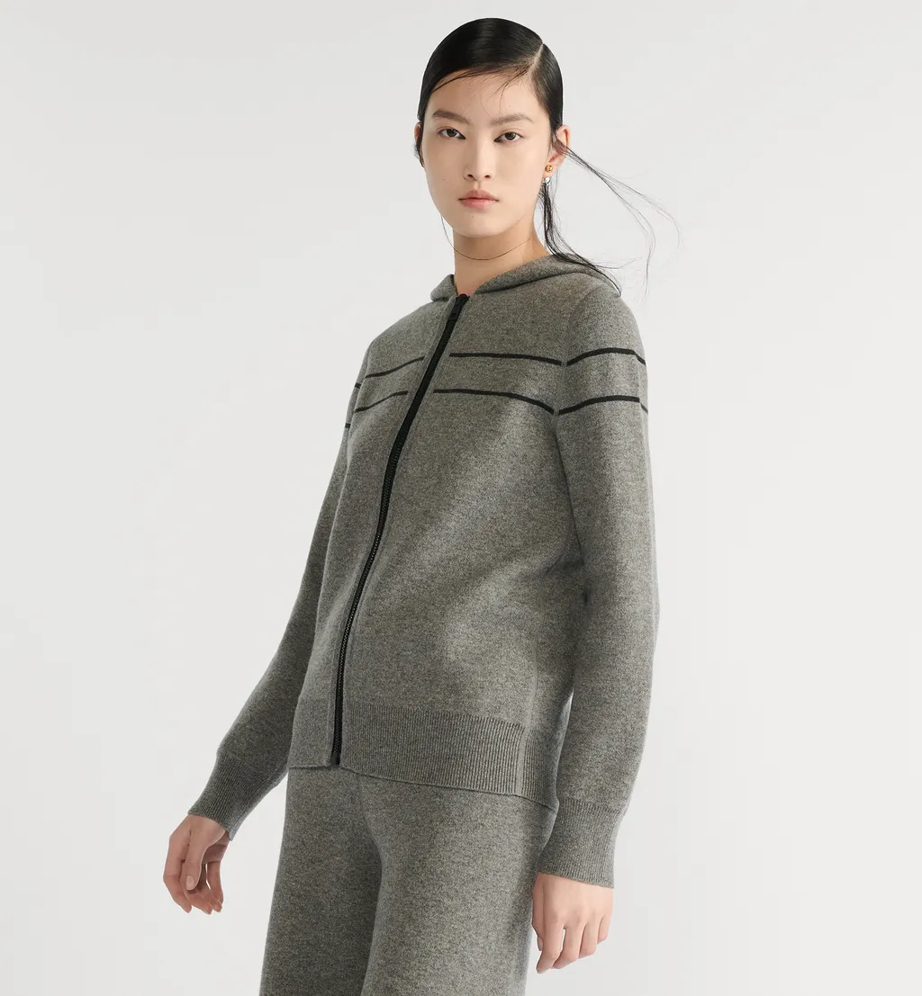 Reversible Hooded Cardigan