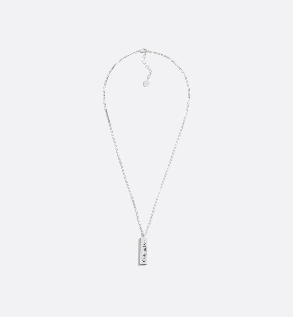 Christian Dior Couture Cut Plate Pendant Necklace