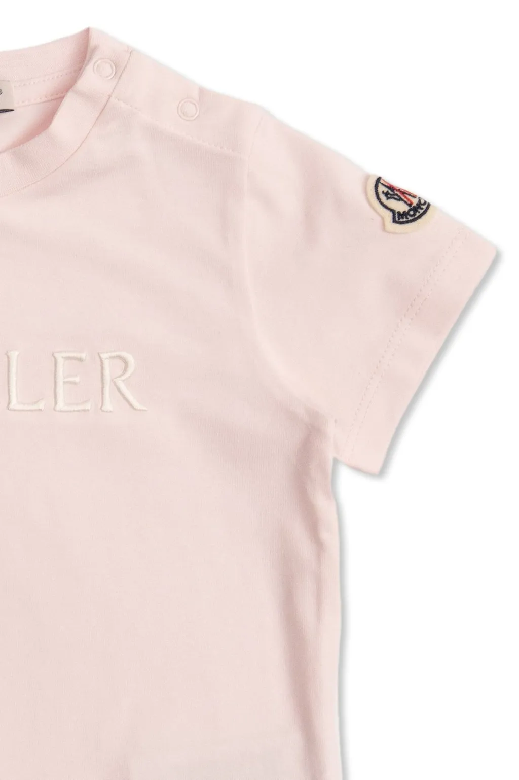 Moncler Enfant Logo-Embroidered Crewneck T-Shirt
