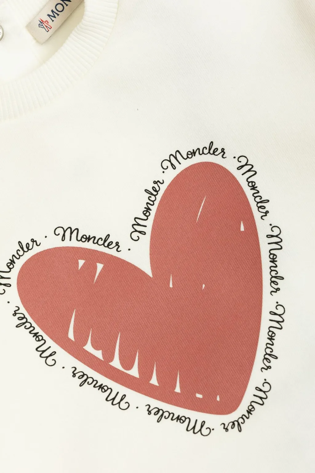 Moncler Enfant Heart Printed Sweatshirt