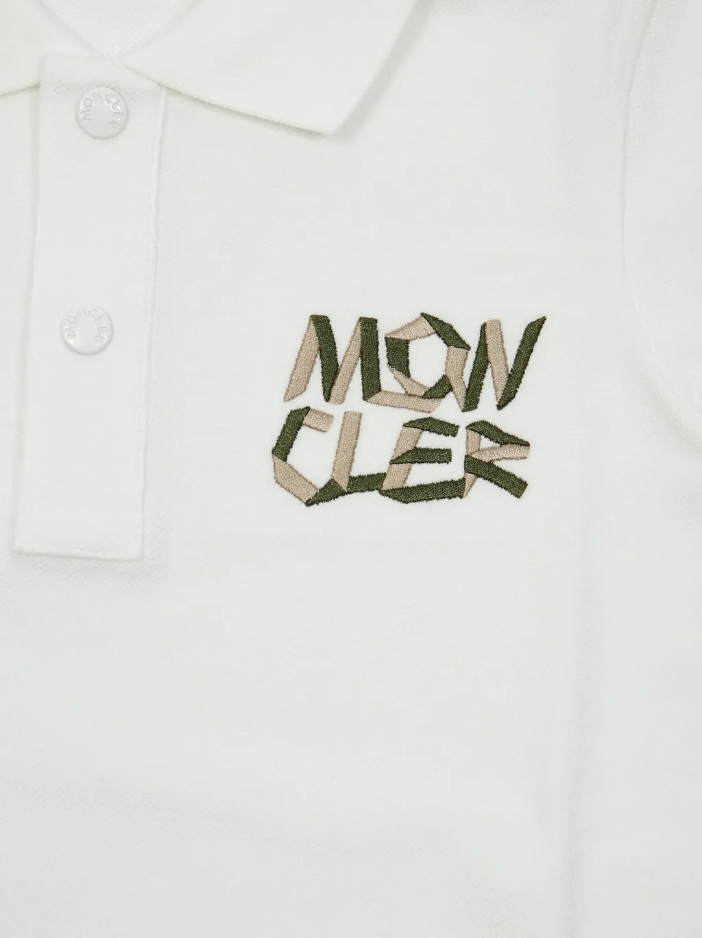 Moncler Enfant Logo Embroidered Short-Sleeved Polo Shirt