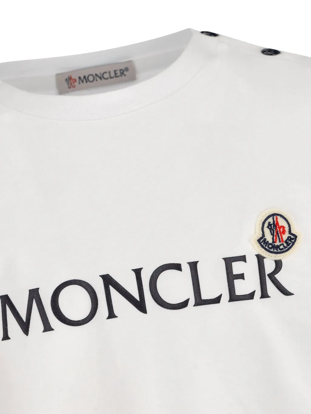 Moncler Enfant Logo Printed Crewneck T-Shirt