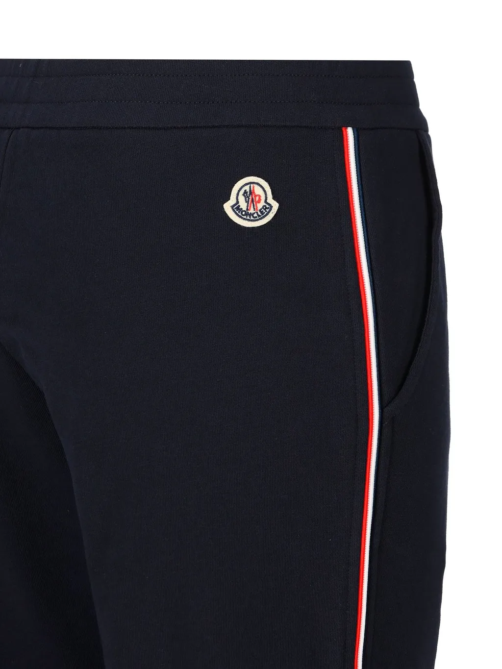 Moncler Enfant Logo-Patch Stripe Detailed Sweatpants