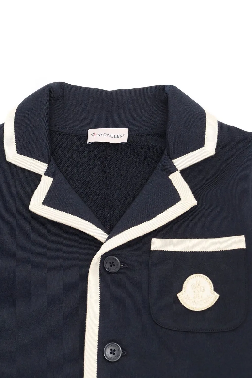 Moncler Enfant Logo-Patch Notched Lapel Blazer