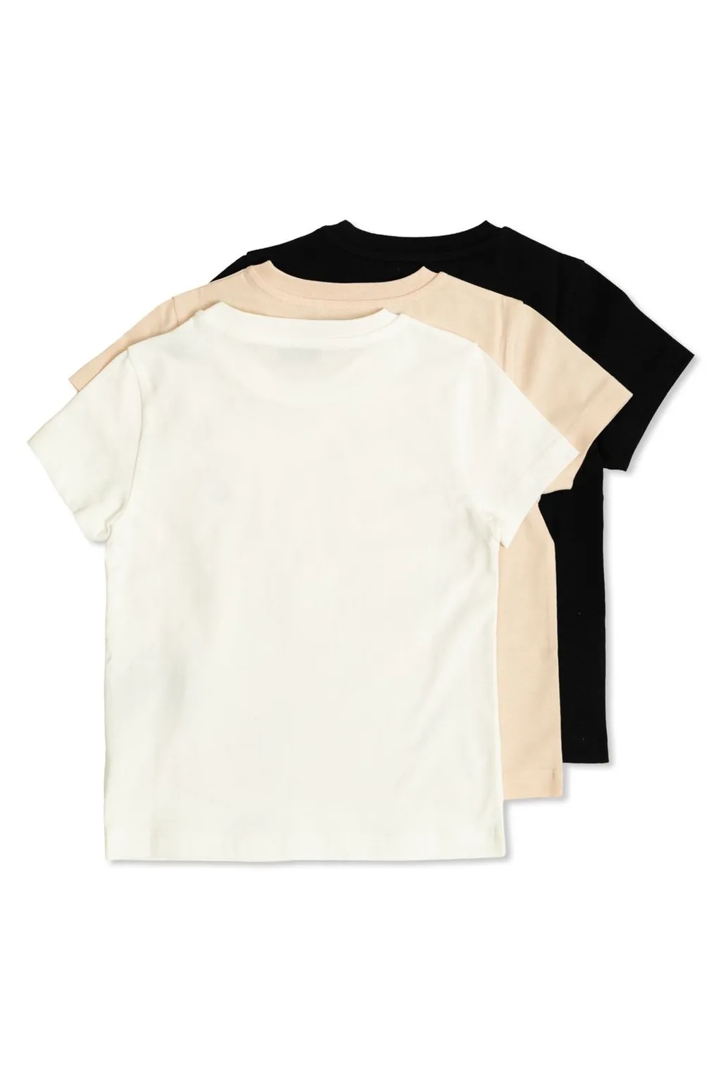 Moncler Enfant Logo Patch Three Pack Of T-Shirts