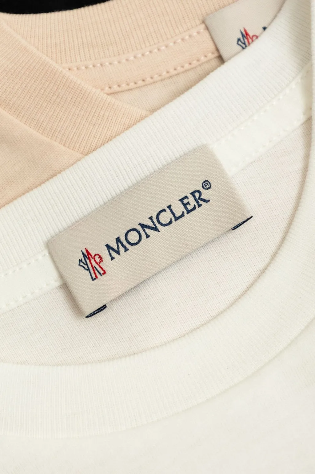 Moncler Enfant Logo Patch Three Pack Of T-Shirts