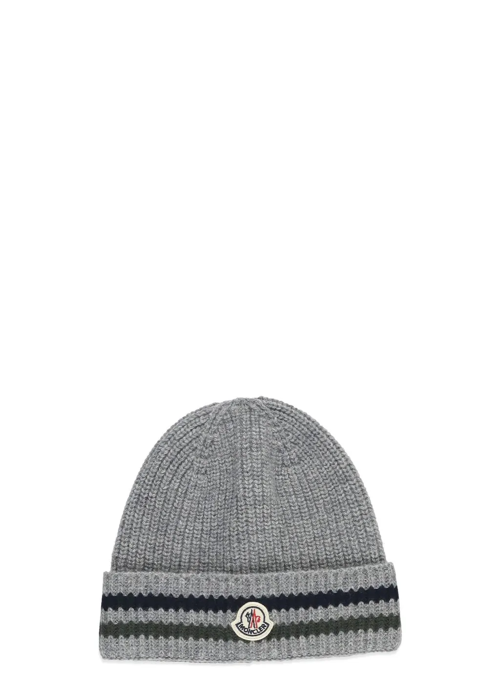 Moncler Enfant Loog Patch Striped Beanie