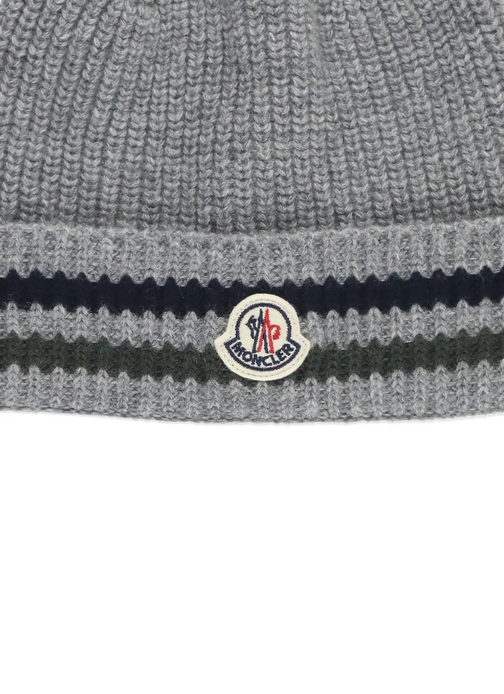 Moncler Enfant Loog Patch Striped Beanie