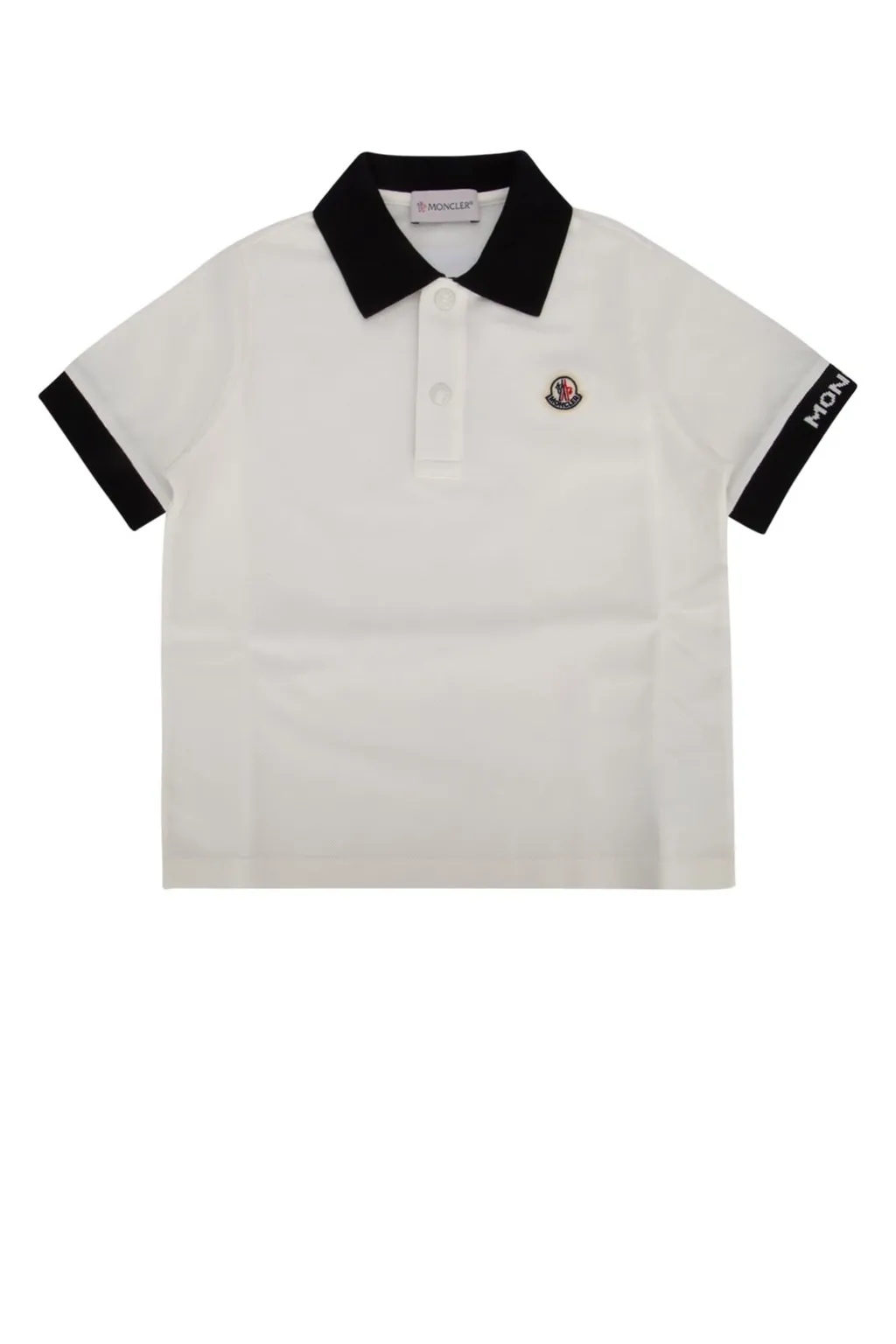 Moncler Enfant Logo Patch Polo Shirt