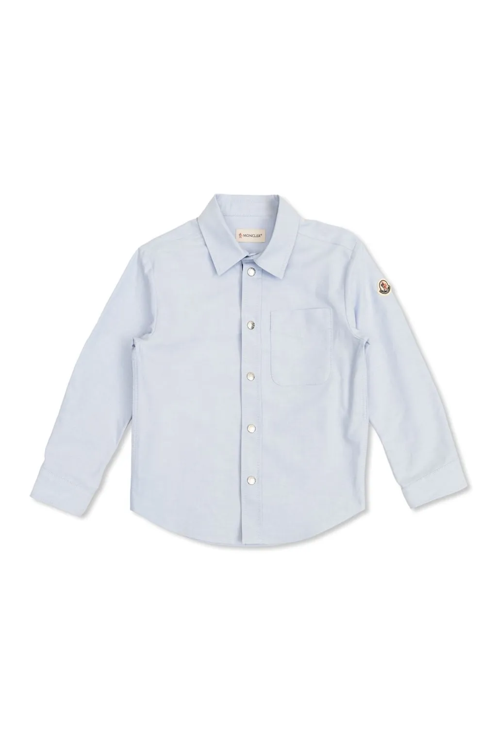 Moncler Enfant Logo Patch Buttoned Shirt