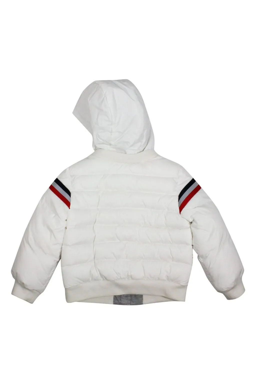 Moncler Enfant Stripe Detailed Hooded Jacket
