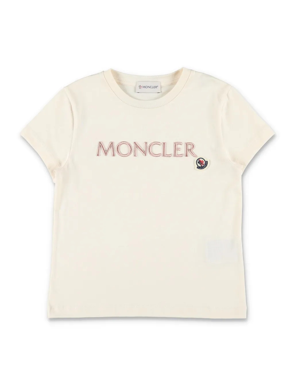 Moncler Enfant Logo Embroidered Crewneck T-Shirt
