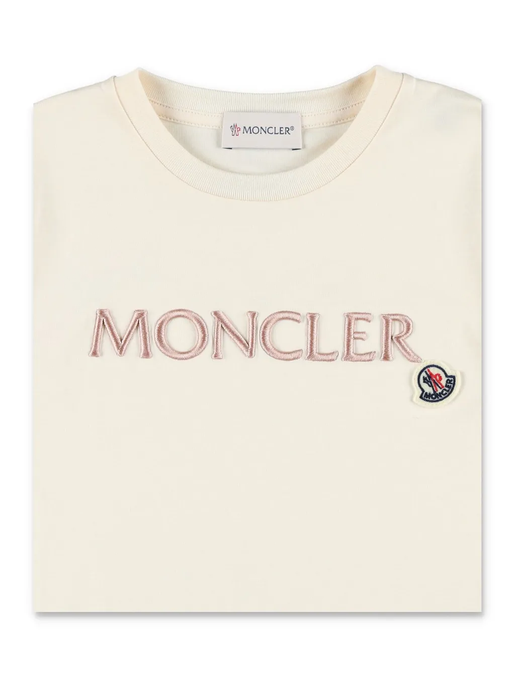 Moncler Enfant Logo Embroidered Crewneck T-Shirt