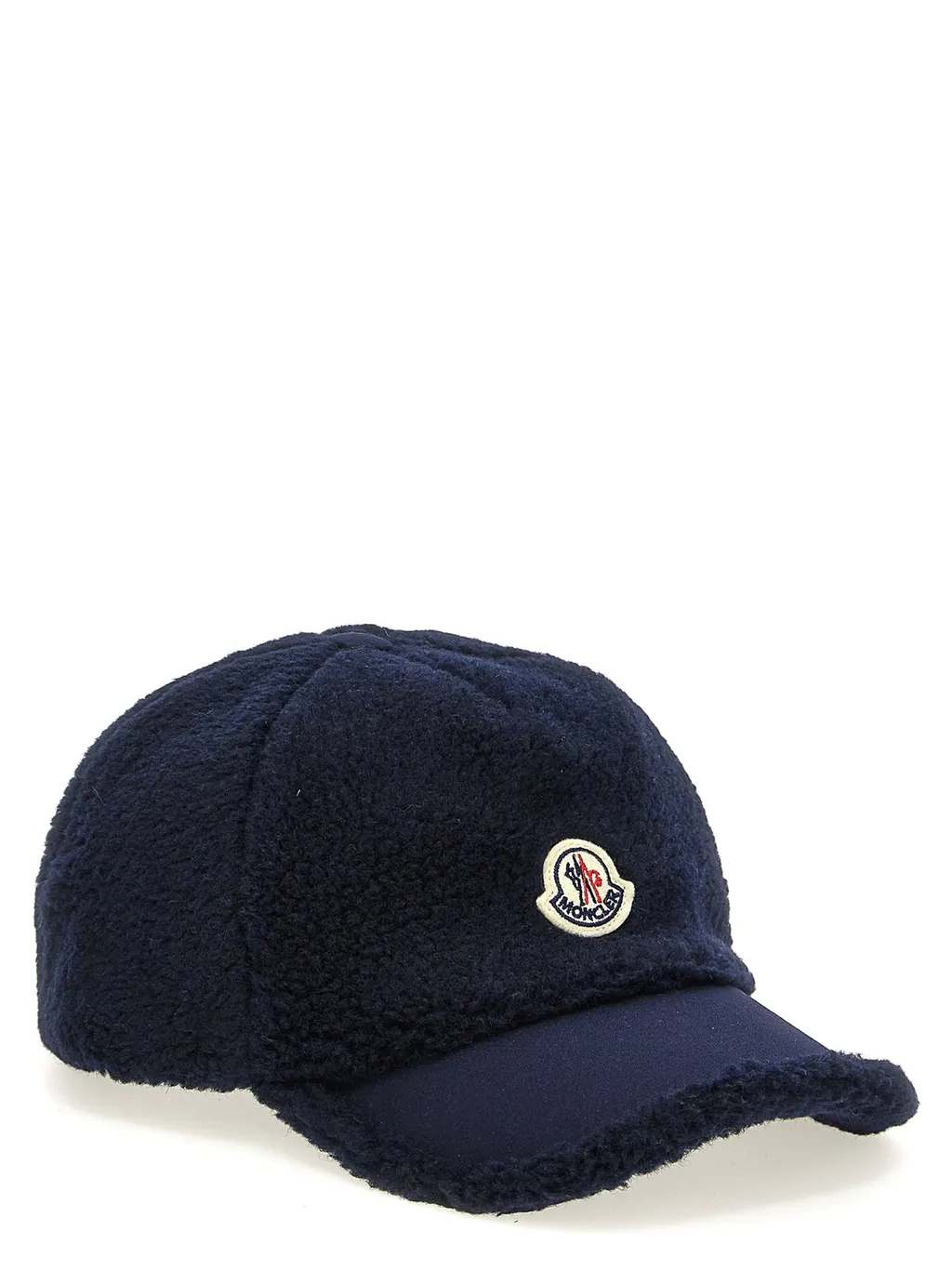 Moncler Enfant Logo Patch Fleece Cap
