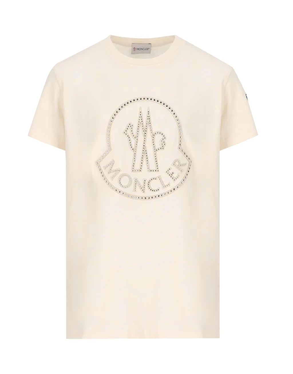 Moncler Enfant Logo Embellished Crewneck T-Shirt