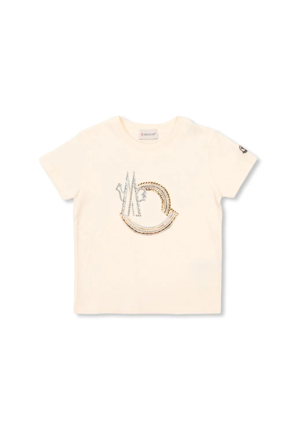 Moncler Enfant Logo Printed Crewneck T-Shirt