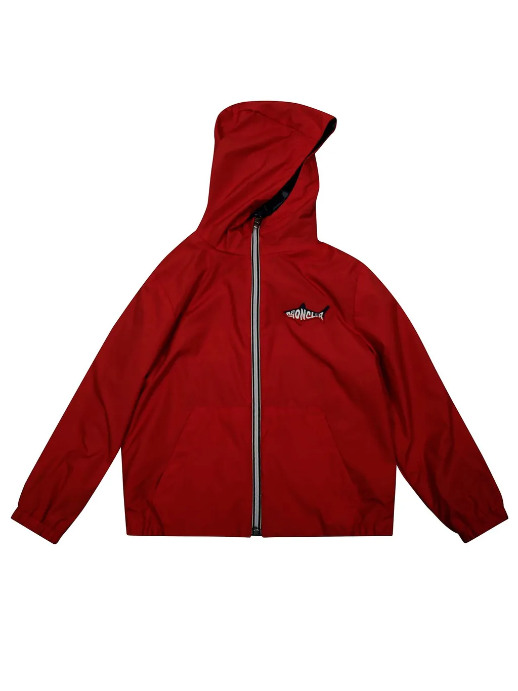 Moncler Enfant Logo Patch Reversible Hooded Jacket