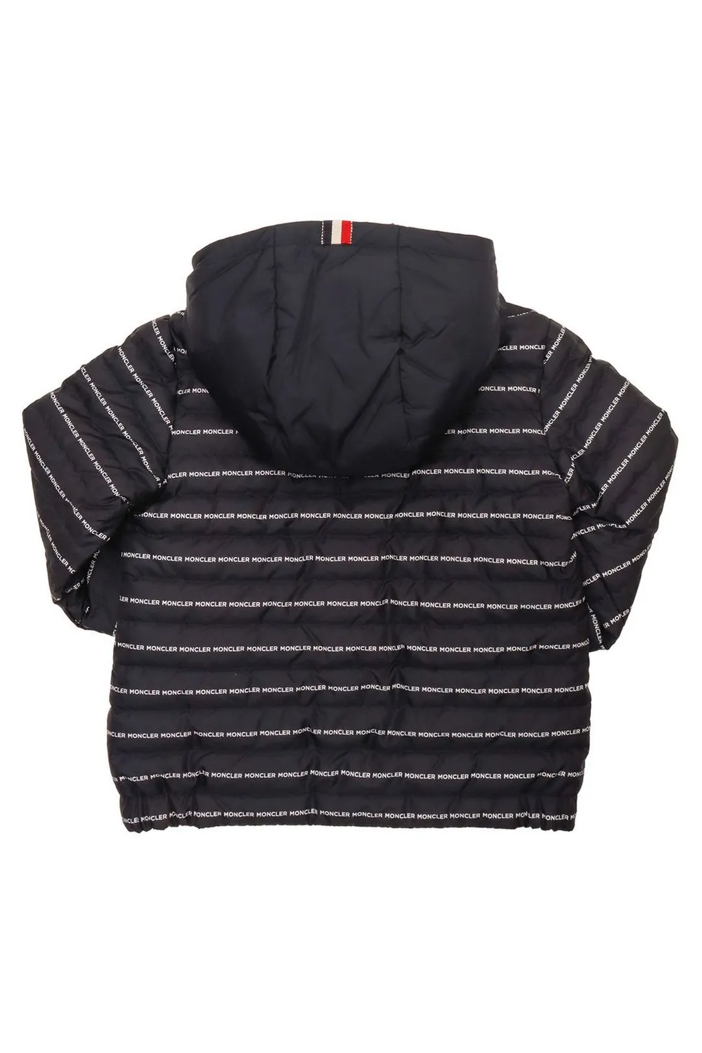 Moncler Enfant Allover Logo Printed Zipped Padded Jacket