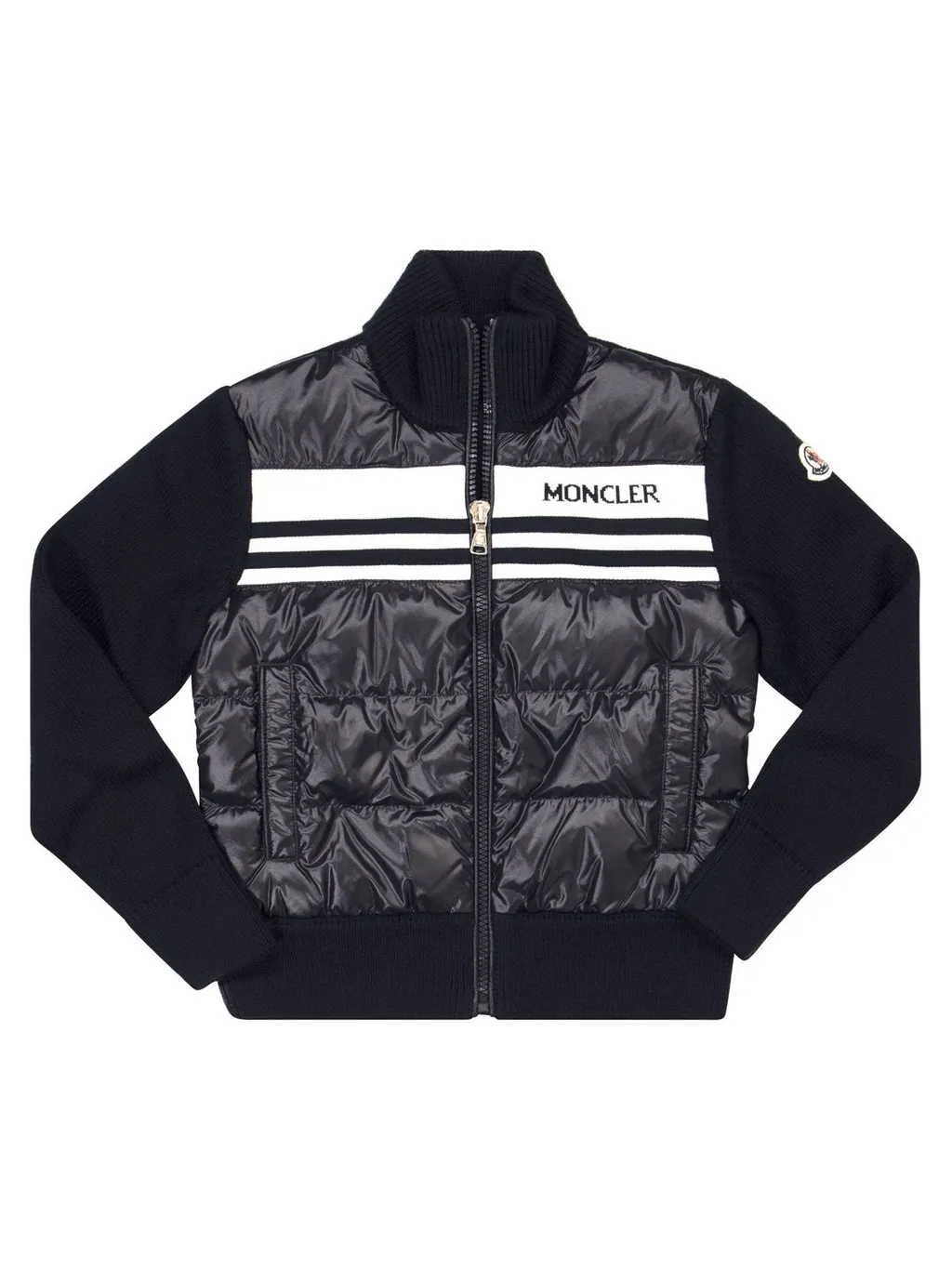 Moncler Enfant Logo-Intarsia Zipped Padded Jacket