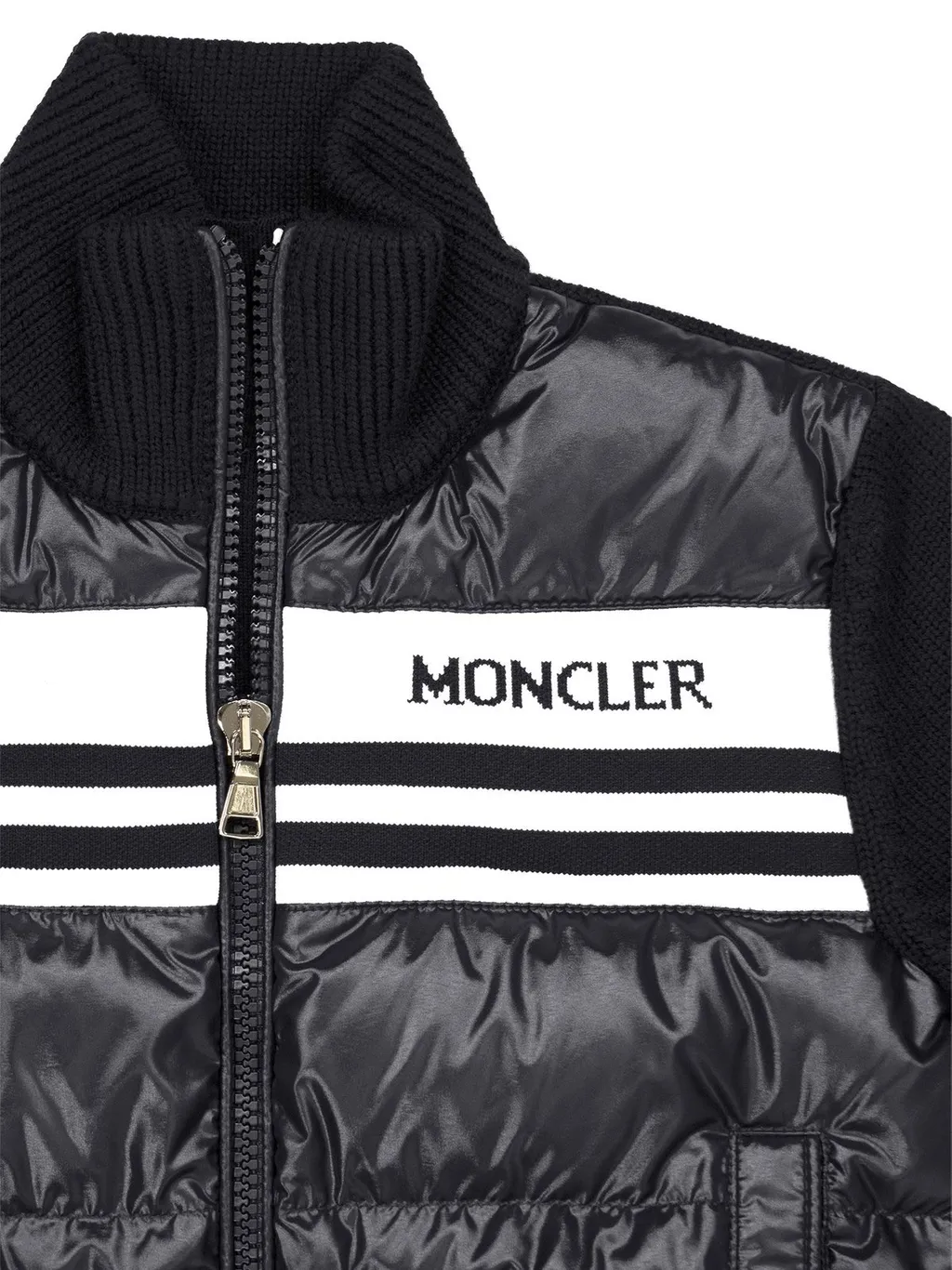 Moncler Enfant Logo-Intarsia Zipped Padded Jacket
