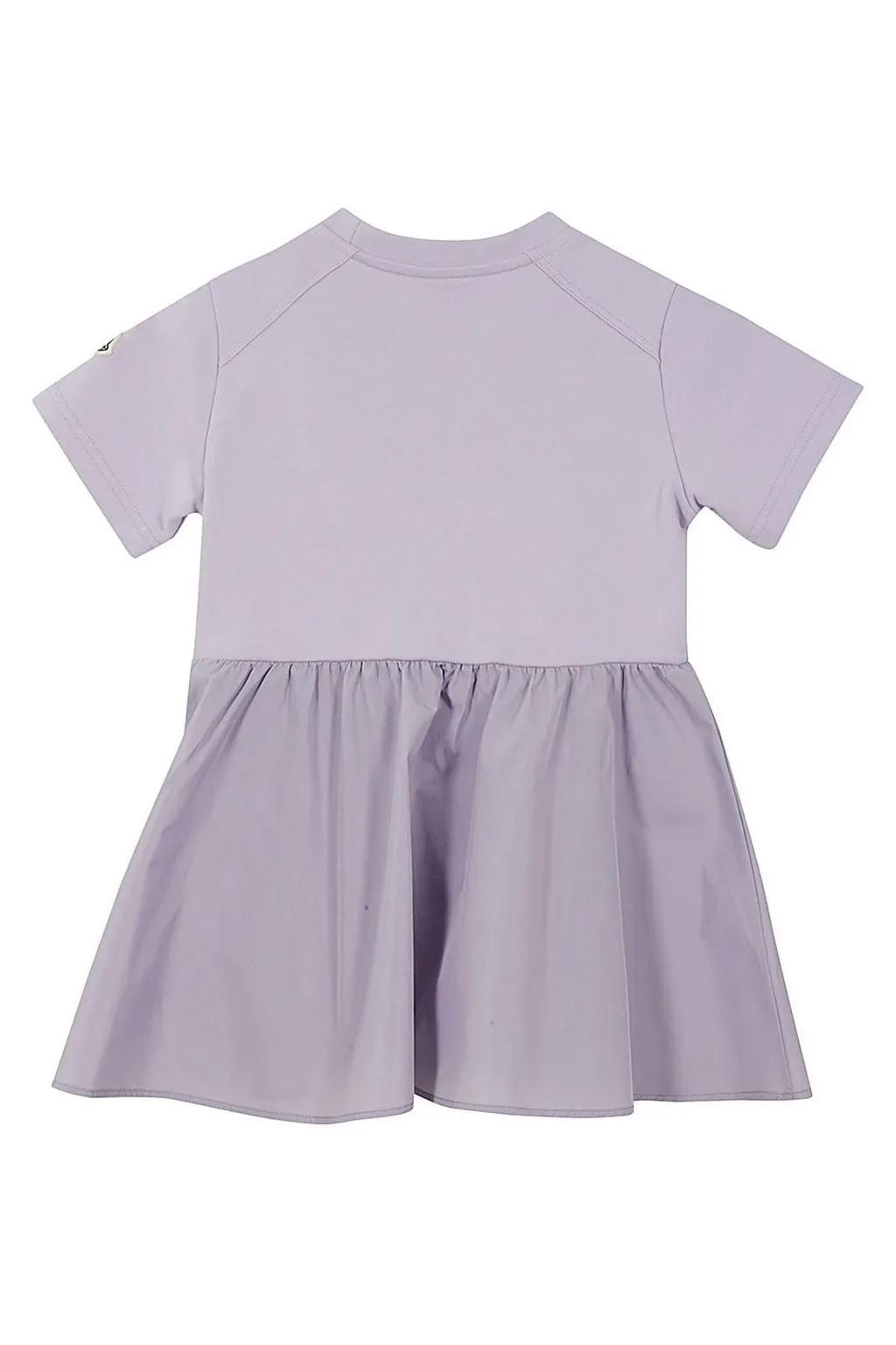 Moncler Enfant Logo Patch Crewneck Flared Dress