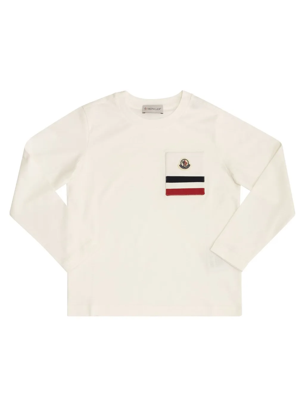 Moncler Enfant Logo Patch Long-Sleeved T-Shirt