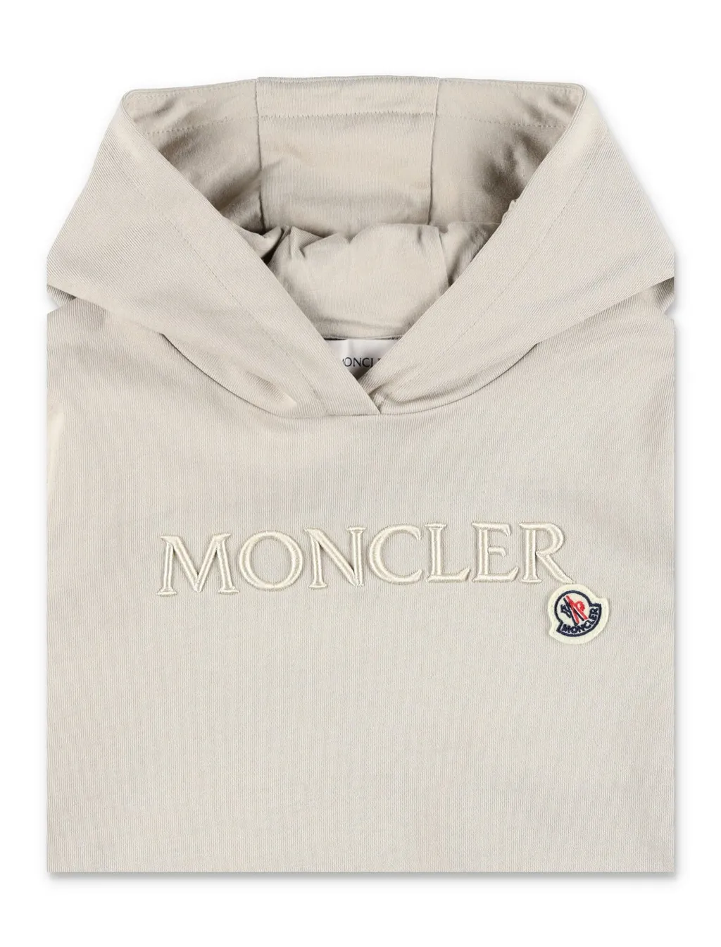 Moncler Enfant Embroidered Tonal Logo Hoodie