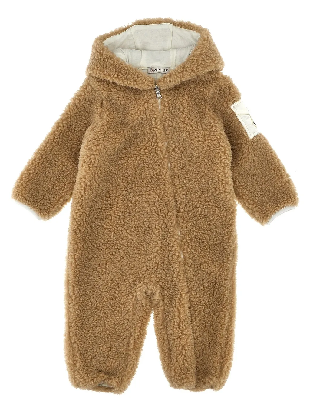 Moncler Enfant Logo Patch Hooded Jumpsuit