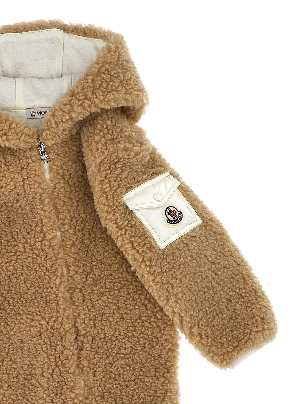 Moncler Enfant Logo Patch Hooded Jumpsuit