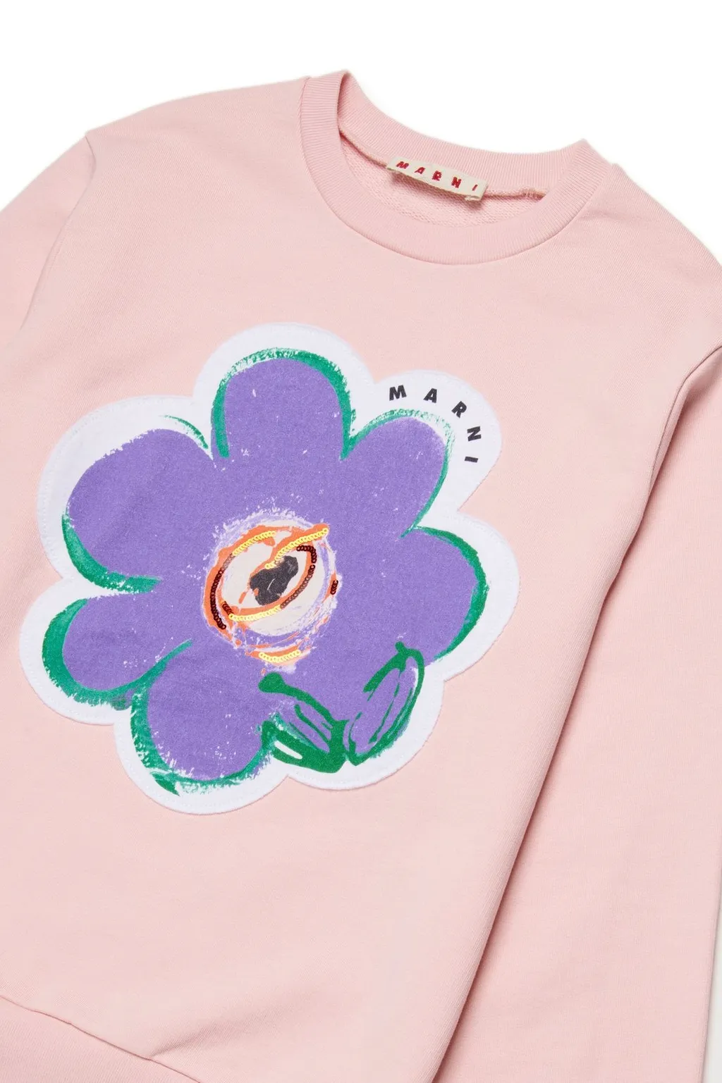 Marni Kids Flower Patch Crewneck Sweatshirt