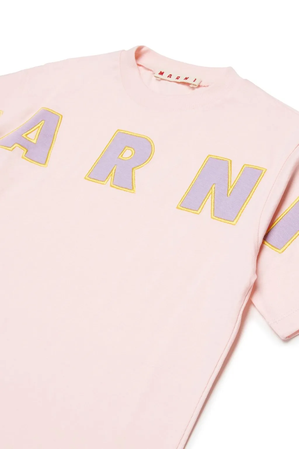 Marni Kids Logo Embroidered Crewneck T-Shirt