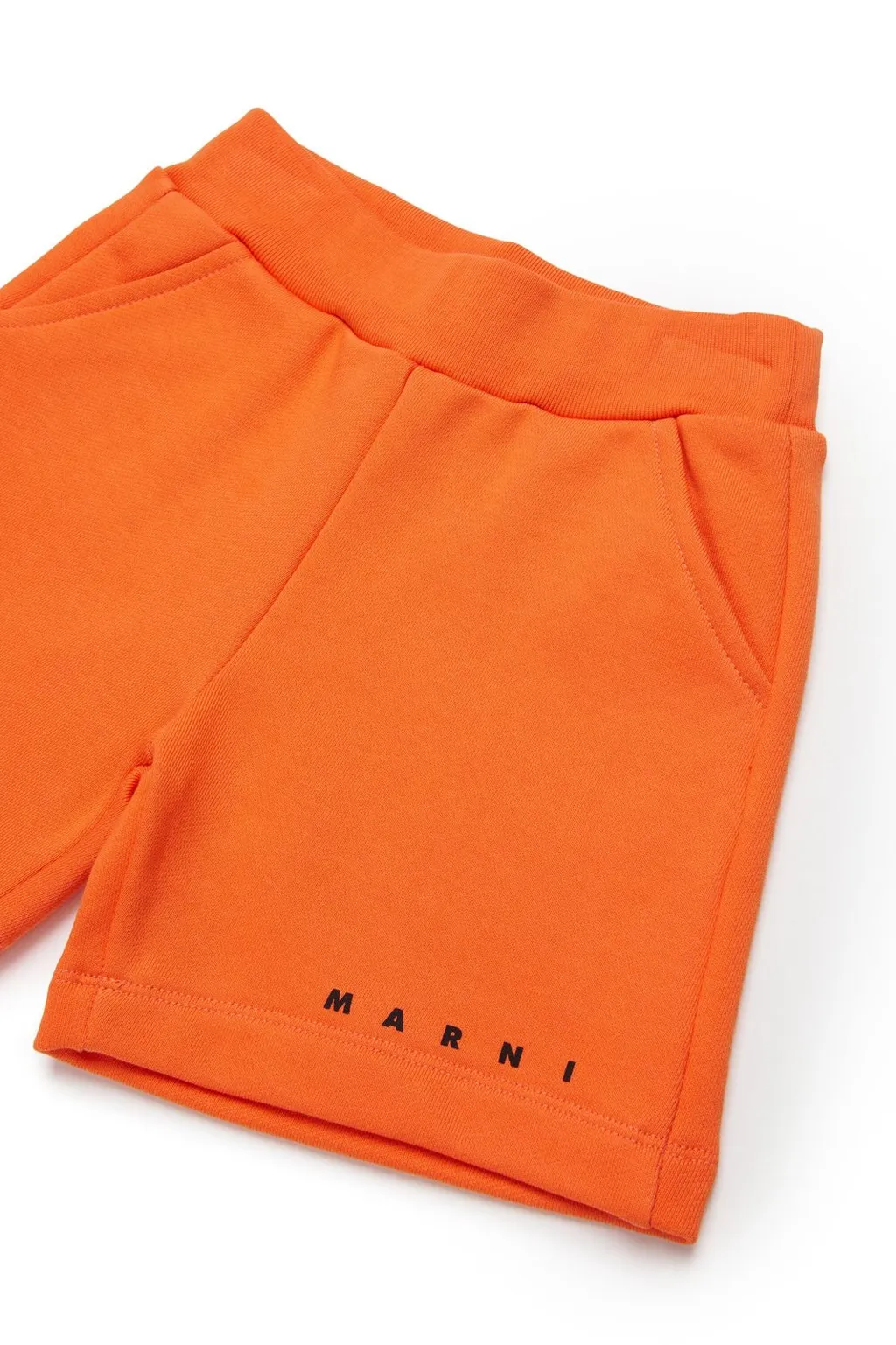 Marni Kids Logo Embroidered Track Shorts