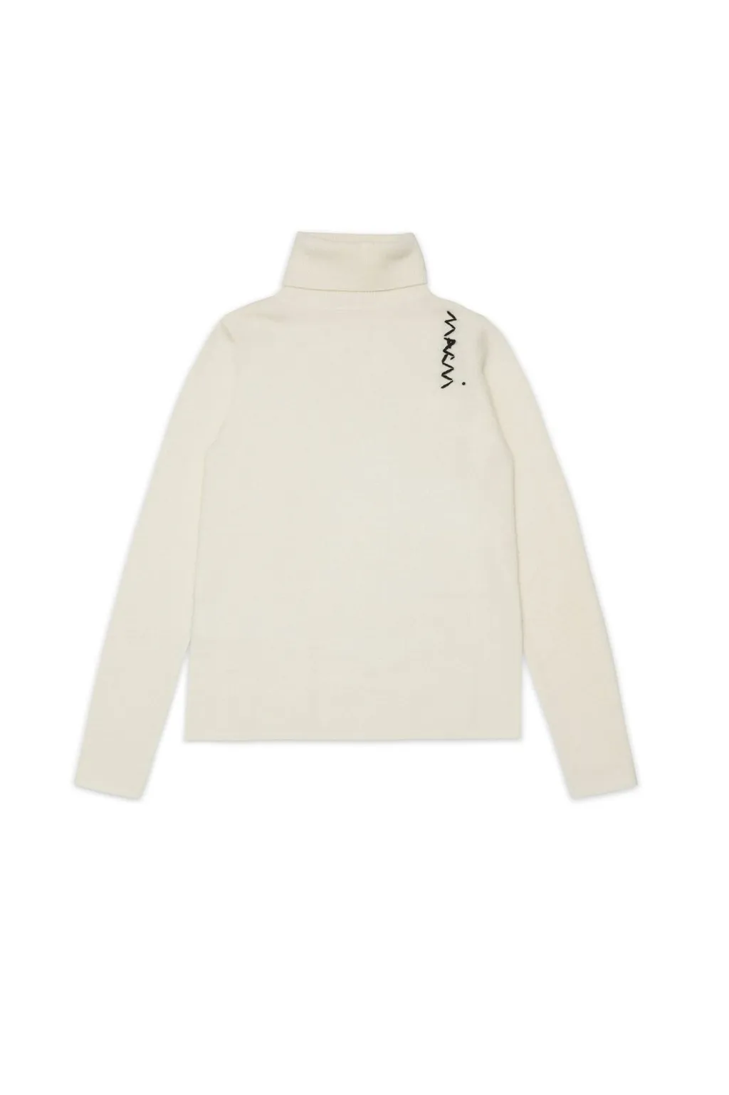 Marni Kids Logo Embroidered Turtleneck Knitted Jumper