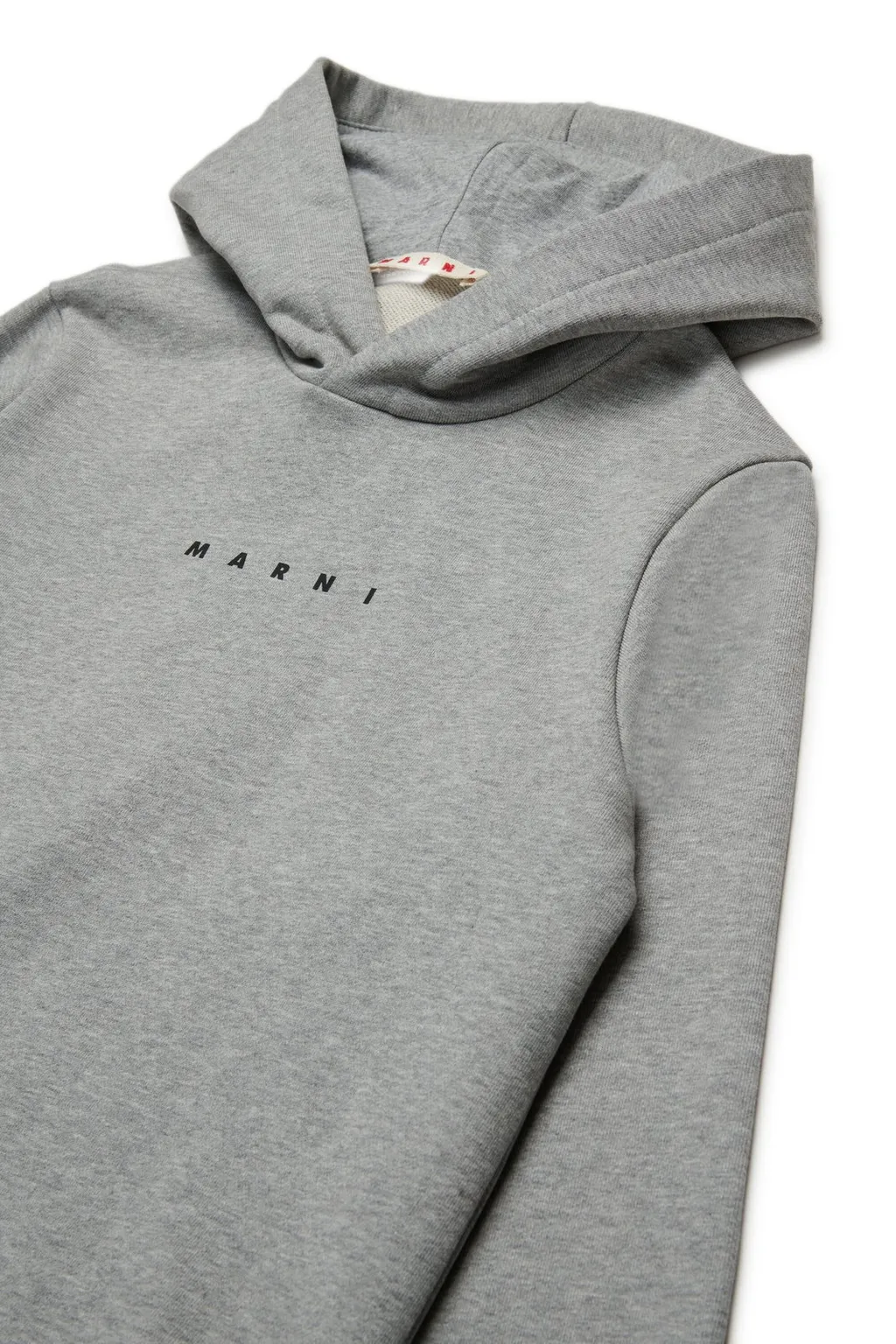 Marni Kids Logo Printed Straight Hem Hoodie