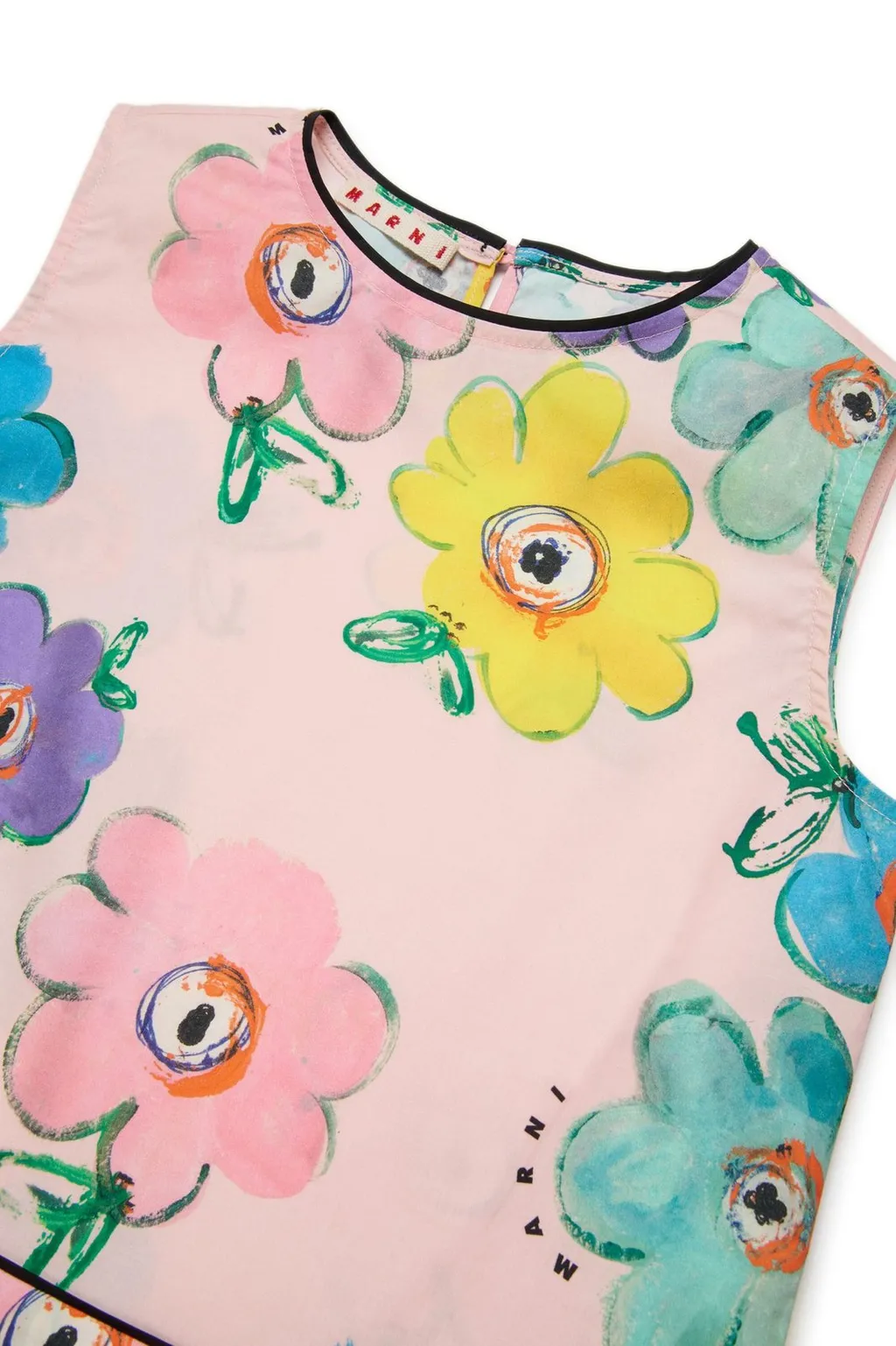 Marni Kids Floral Printed Tank Top
