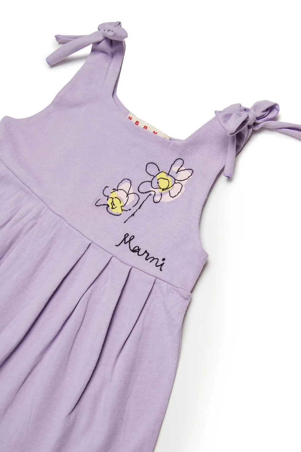 Marni Kids Logo Embroidered Sleeveless Dress