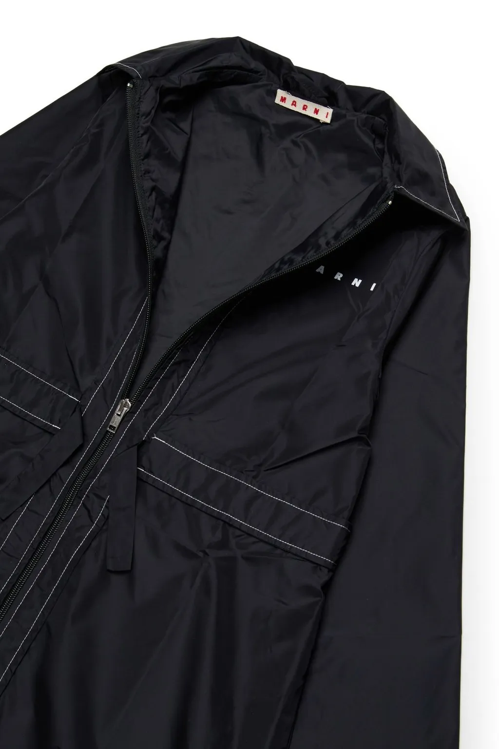 Marni Kids Logo Printed Zipped Jacket