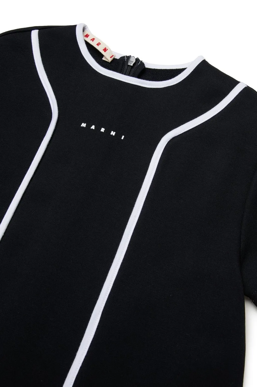 Marni Kids Logo Detailed Short-Sleeved Dress