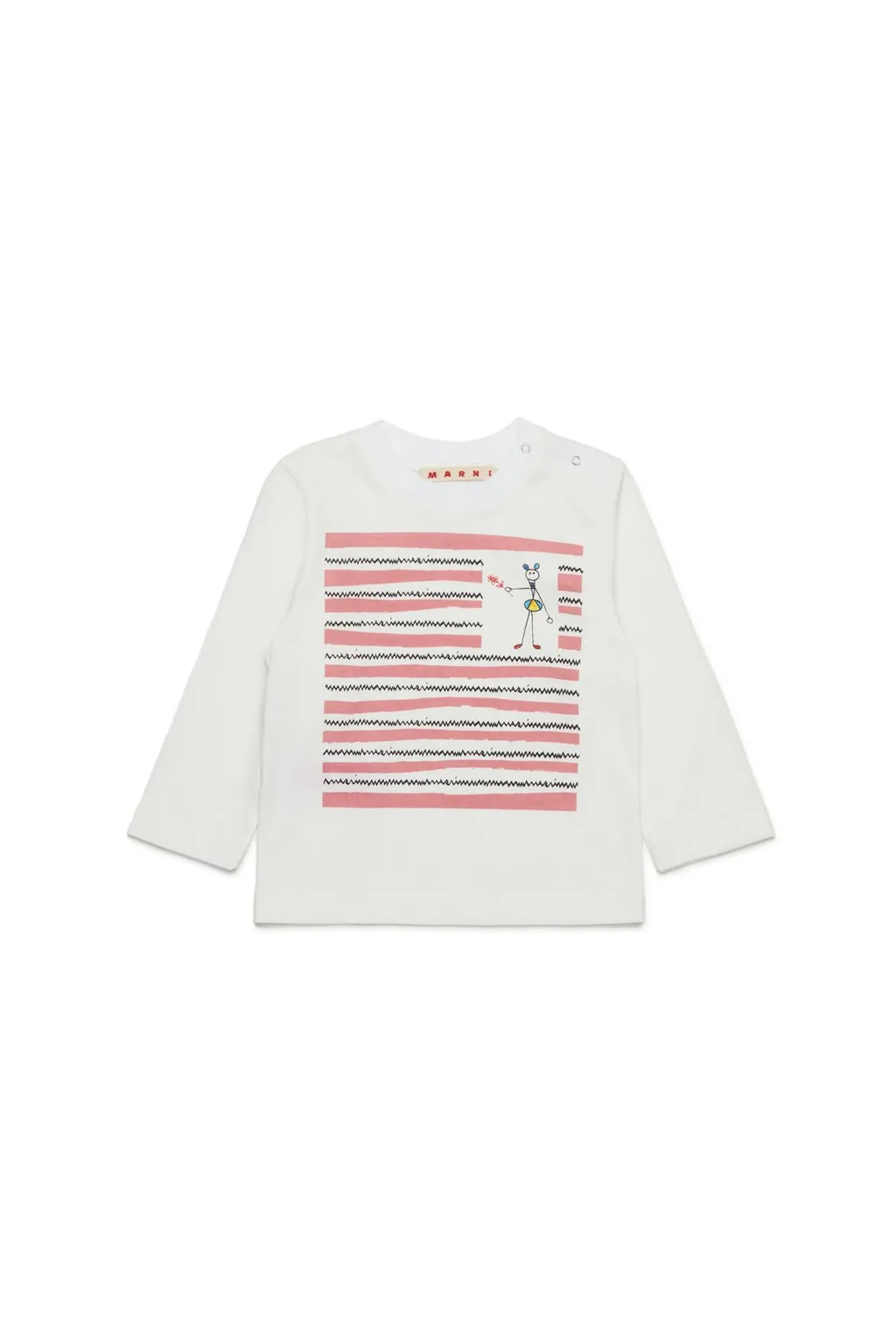 Marni Kids Graphic Printed Long-Sleeved T-Shirt