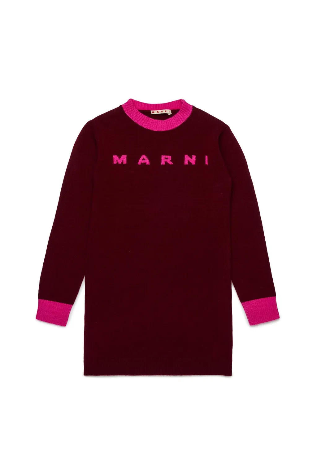 Marni Kids Long-Sleeved Knitted Dress