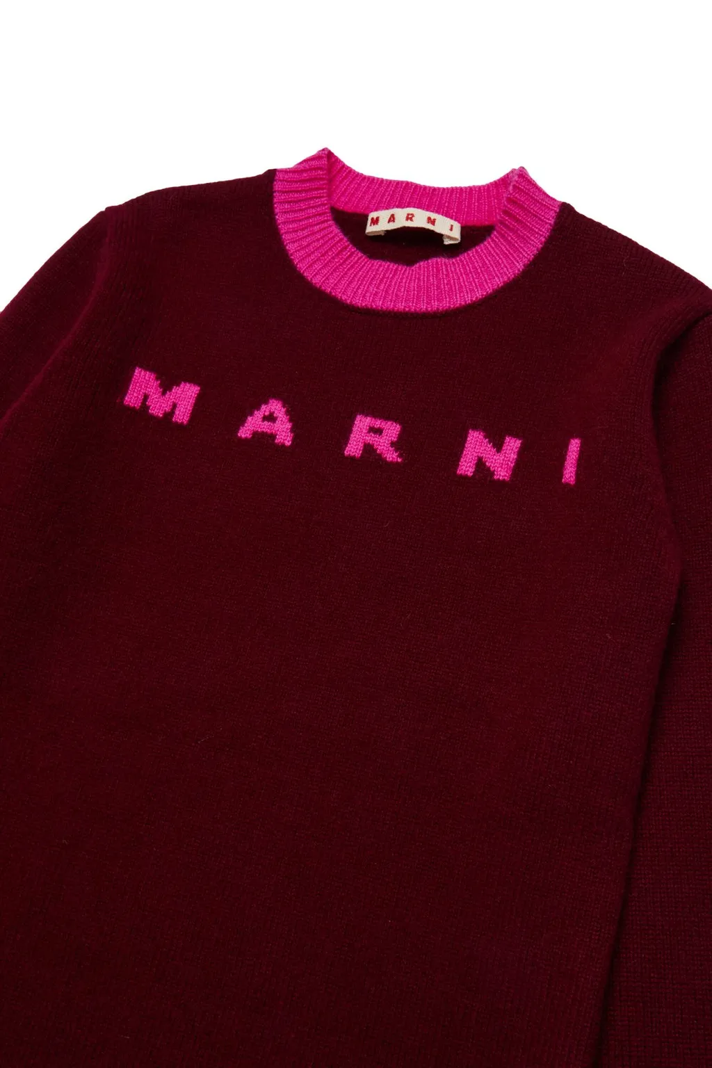 Marni Kids Long-Sleeved Knitted Dress