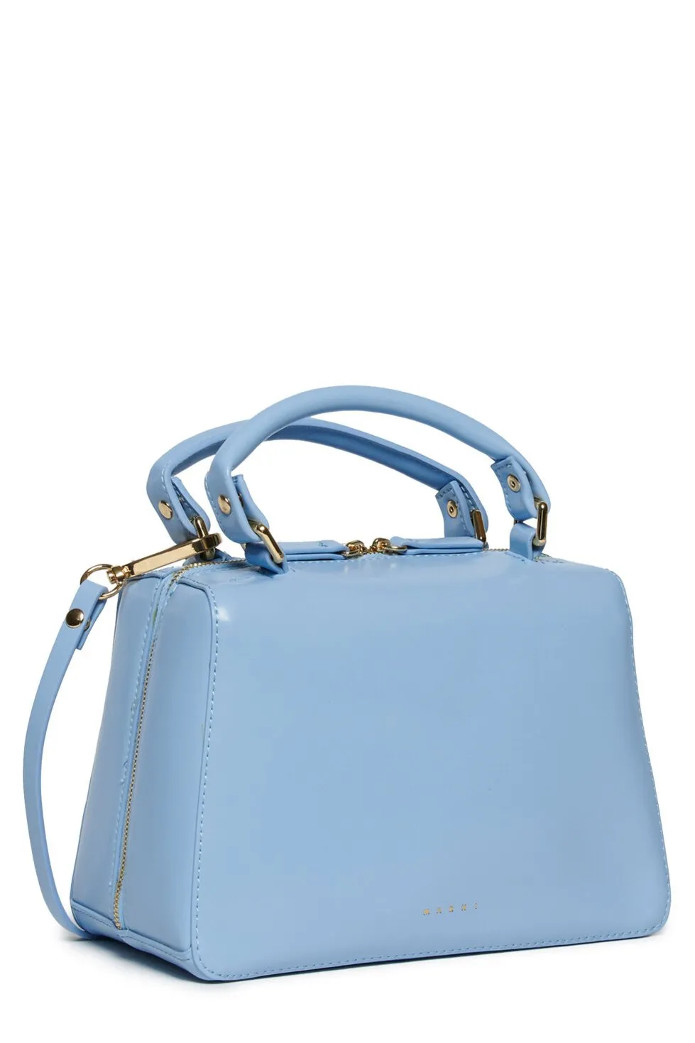 Marni Kids Logo Embossed School Bag