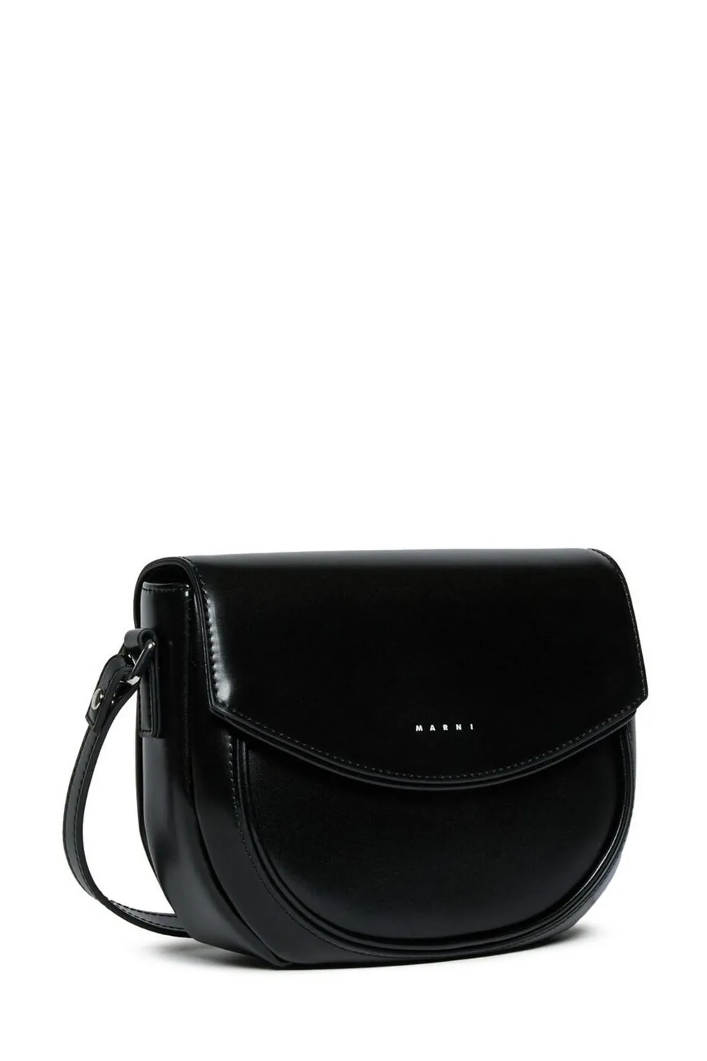 Marni Kids Logo Printed Smile Crossbody Bag