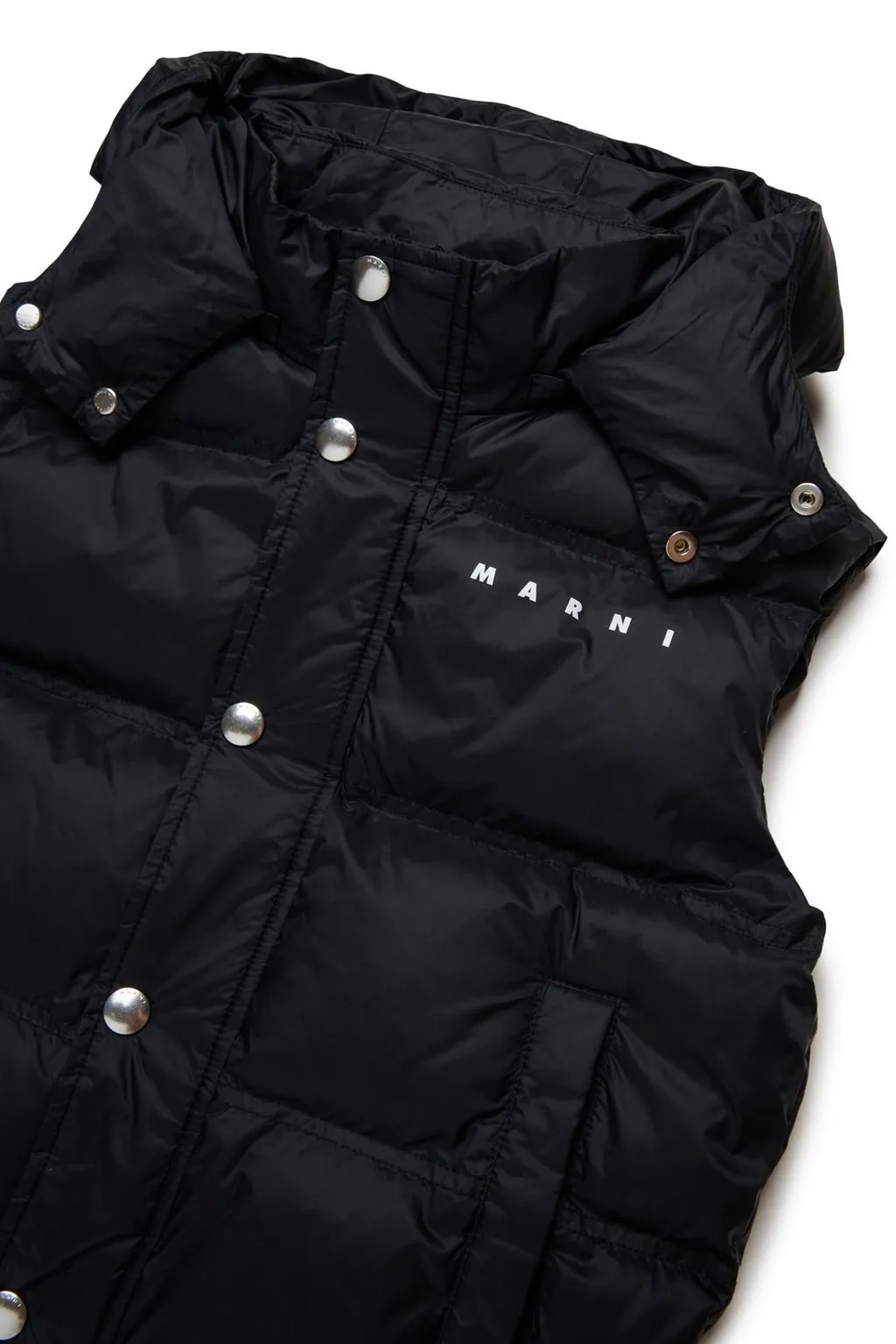 Marni Kids Logo-Printed Hooded Gilet